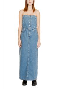 Платье Calvin Klein Jeans джинсовое макси, синий