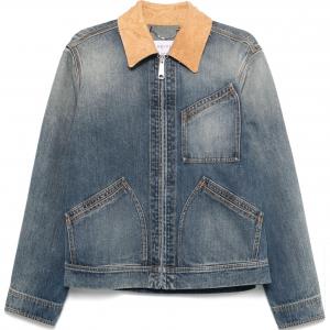 Джинсовая куртка на молнии Alexander McQueen, indigo