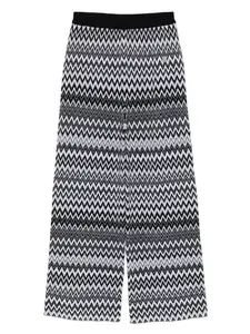 Брюки с узором зигзаг Missoni Kids, черный