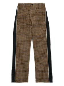 Брюки в клетку Nº21 Kids, коричневый