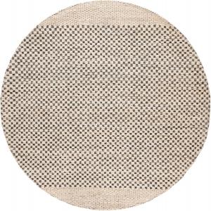 Ковер SAFAVIEH, 199 x 199 см, Natural Fiber Collection, круглый, бежевый и черный, ручной работы из джута, идеален для гостиной, столовой, спальни (NFB675B)