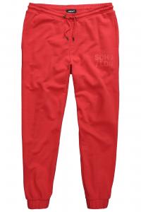 Men Plus Брюки с зауженным низом в красном цвете