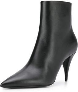 Женские классические ботильоны FSJ с заостренным носком, высокие на конусовидном каблуке, из кожи и искусственной замши, с заклепками и стразами, леопардовые короткие ботиночки с боковой молнией, туфли для наряда, размер 4-15 US