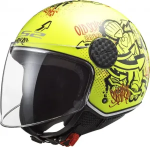 LS2, Мотоциклетный шлем Jet Helmet Sphere Lux Skater HV Yellow, размер S
