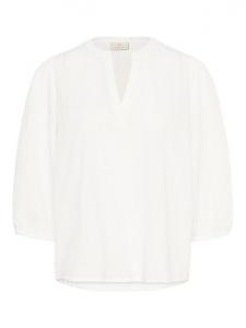 Jollia Zia блузка из фактурного хлопка KAFFE, Chalk