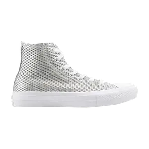 Кроссовки Converse Wmns Chuck Taylor All Star 2 High 'Perforated Metallic Silver', серебряный