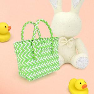 Плетеная мини сумка тоут FASHNZFAB, мятный