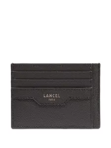 Кожаный держатель карт Lancel, черный
