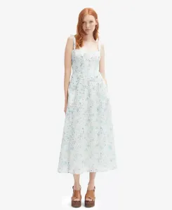 Женское вышитое платье Adaline А-силуэта без рукавов Bardot