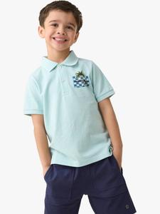 Детская поло Arlo с принтом на спине Angel & Rocket, Blue/Multi