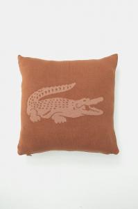 Хлопковая наволочка Lacoste L Reflet Daim 45 x 45 см, коричневый