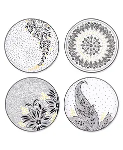 Салатные тарелки Sara Miller Artisanne Noir, набор из 4 шт. Portmeirion, white