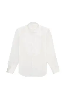Приталенная хлопковая рубашка Federico Fortela, белый