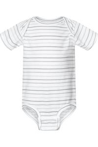 Кроличьи шкуры Детский тонкий джерси Боди Rabbit Skins, Shadow Stripe