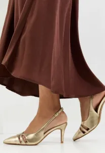 Классические туфли-лодочки с открытой пяткой New Look, Gold-Coloured