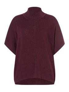 длинный свитер в стиле кейп с короткими рукавами цвета рубиновой орхидеи More & More