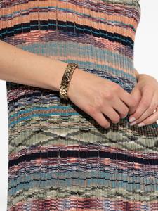 Браслет с тиснением логотипа Coach, золотой