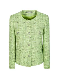 Твидовый жакет Jodie на пуговицах Tagliatore, зеленый