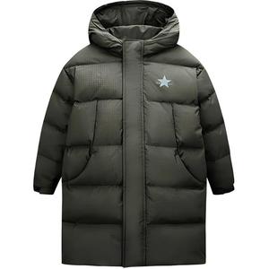 Куртка пуховая Ash Olive Green Kids' Converse, серый оливково-зеленый