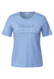 Рубашка CECIL, цвет Sapphire/Light blue