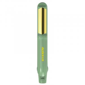 Плойка для волос мини портативная для выпрямления и завивки 700 AUX, зеленый