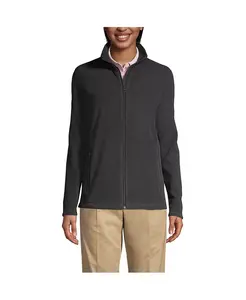 Женская флисовая куртка средней плотности на молнии Lands' End, серый