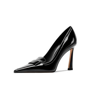 Туфли на тонком каблуке высотой 8,5 см для женщин Shesrim, Black