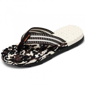 King Jinmai Резиновые шлепанцы мужские коричневые, цвет Brown