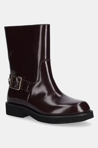 Кожаные ботильоны Eleri Boss, фиолетовый