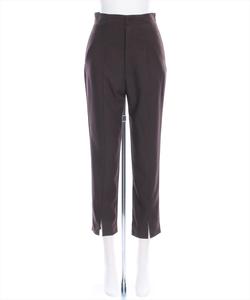 Узкие брюки с разрезом по низу