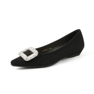 Повседневные однобортные туфли женские Bamiti, Black