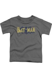 Футболка с принтом "Batman Vintage Logo Splatter" для детей Gildan, Charcoal