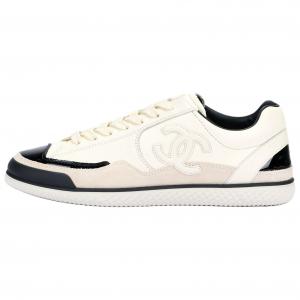 Chanel Мужские низкие скейтбордные кроссовки 25K белого цвета