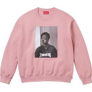 Толстовка Thrasher Crewneck Supreme, серая