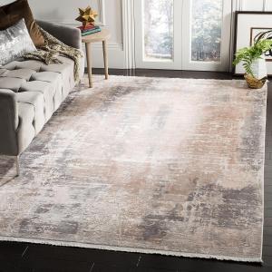 Ковер SAFAVIEH, 122 x 183 см, Eclipse Collection Beige/Brown ECL180B Modern Abstract Distressed Viscose