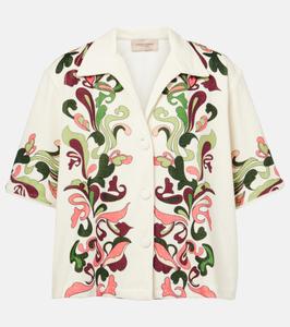 Рубашка для боулинга Inamorata из хлопковой смеси Adriana Degreas, белый