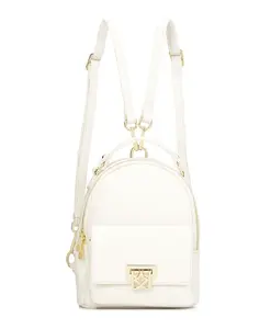 Небольшой кожаный рюкзак в городском стиле Kazar, белый