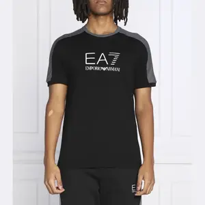 Футболка стандартного кроя Ea7, черный