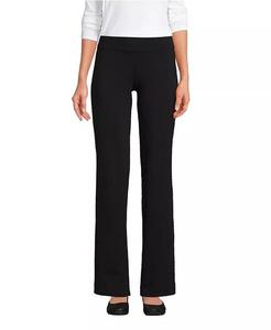 Женские брюки Starfish средней посадки, прямые, для высоких Lands' End, черный
