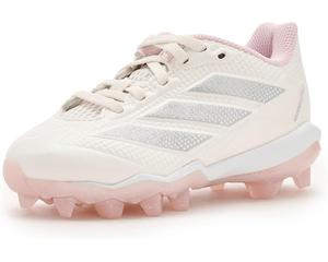 Унисекс бейсбольные бутсы Adidas Kids Adizero Instict 2.0 Molded, Chalk White/Silver Metallic/Clear Pink