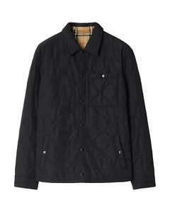 Брайтон Удобная Двусторонняя Стеганая Рубашка-Куртка Burberry, черный
