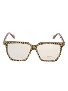 Очки в квадратной оправе с леопардовым принтом Charlize Kador, красный