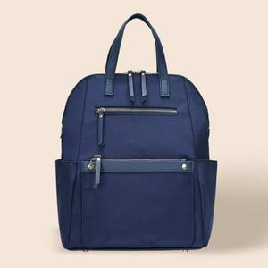 Сумка-рюкзак на колесиках с жесткой спинкой FASHNZFAB, темно-синий