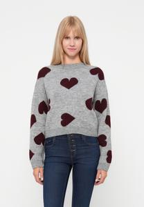 Джемпер ONLY ONLHAPPIE PULLOVER, Medium Grey Melange/Grey