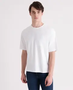 Мужская футболка с коротким рукавом и принтом на спине Calvin Klein Jeans, белый