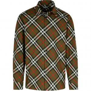 Клетчатая рубашка Burberry, зеленый