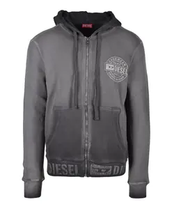 Толстовка на молнии Diesel, серый