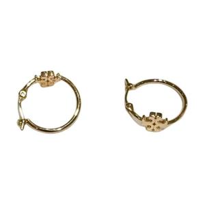 Латунные серьги женские золотые TORY BURCH