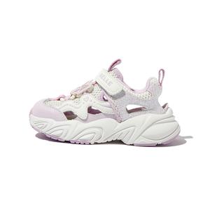 Детская повседневная обувь для дошкольников BELLE, бежевый/фиолетовый