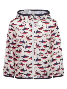 Куртка с графичным принтом Moncler Enfant, белый